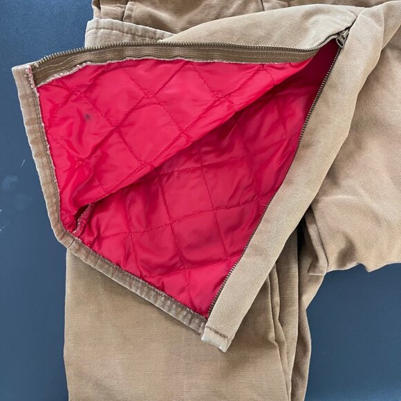 Liberty Mens Vintage Insulated Coveralls Size Medium Canvas Workwear Hunting USA - Picture 15 of 16